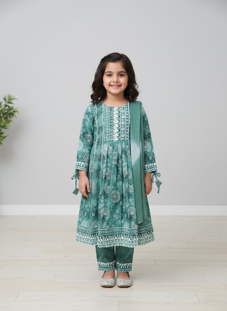 GIRLS CHURIDHAR (3PC)